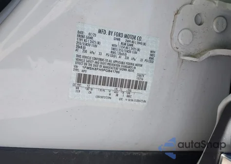 2023 Ford Explorer Limited из США, поврежденный, VIN 1FMSK8FH5PGB41786